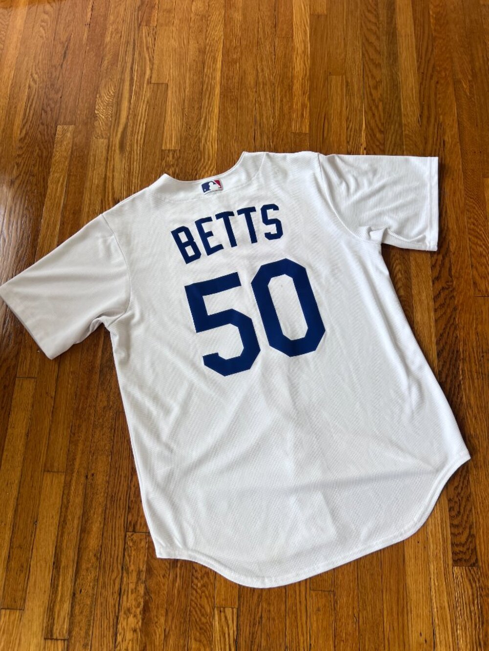 Mookie Betts Nike #50 LA Los Angeles Dodgers White Baseball Jersey - Medium